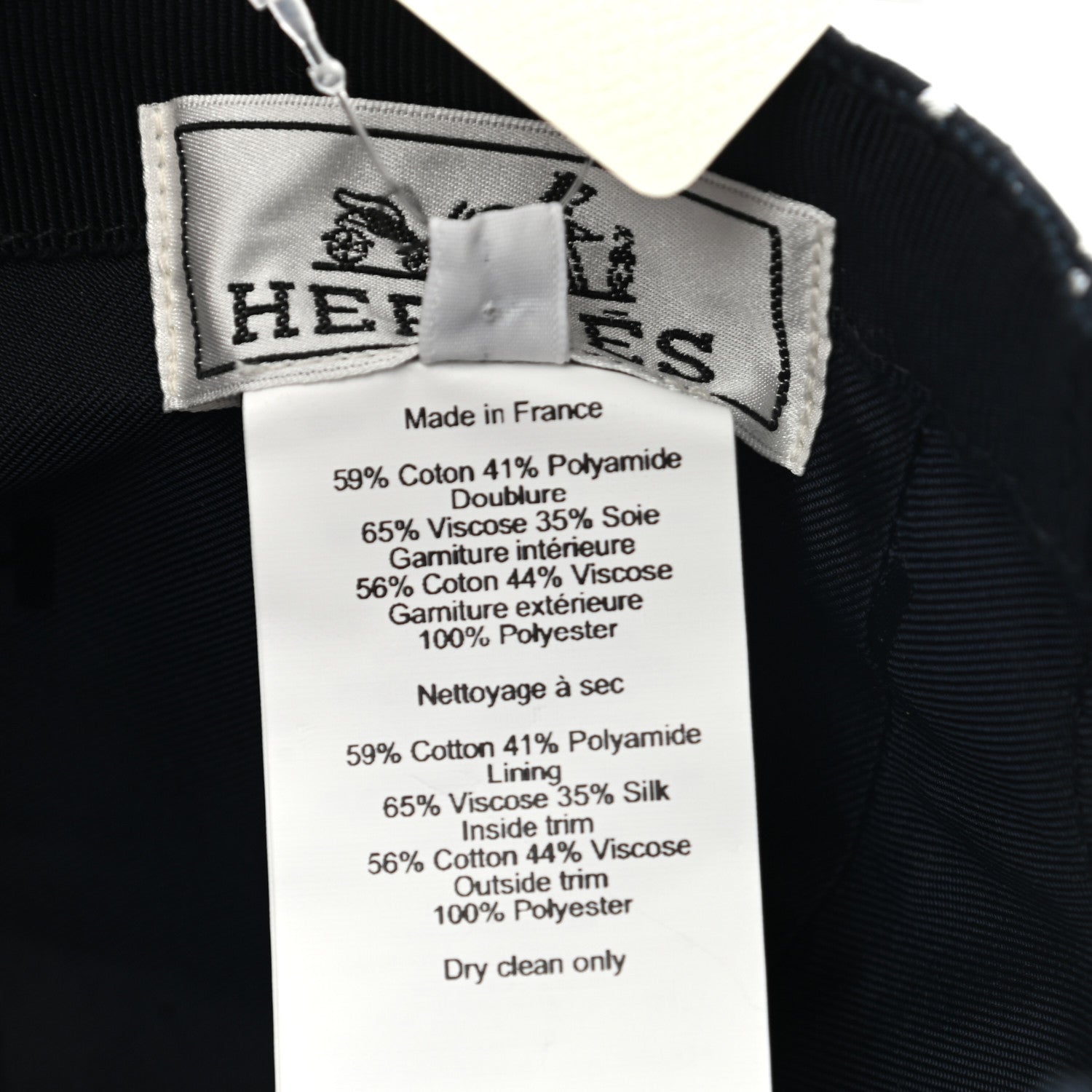 Hermes Cotton Serena Bandana Cap 56 Marine 9 of 9