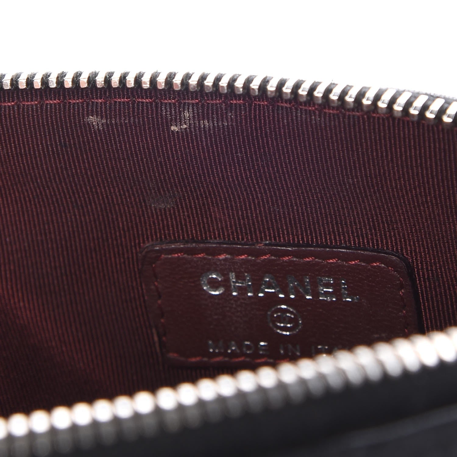 Chanel Lambskin Quilted Cosmetic Case Black 8 of 13