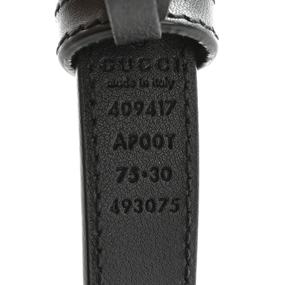 Gucci Calfskin Double G 20mm Belt 75 30 Black 4 of 5