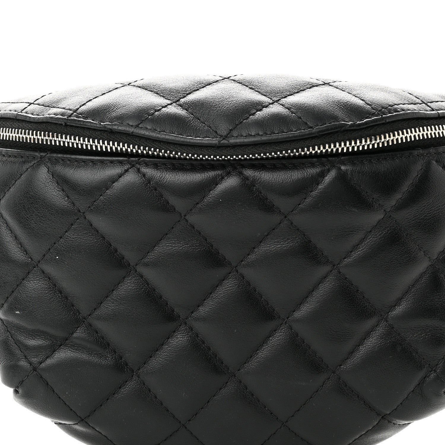 Chanel Calfskin Quilted Waist Belt Bag Black 8 of 13