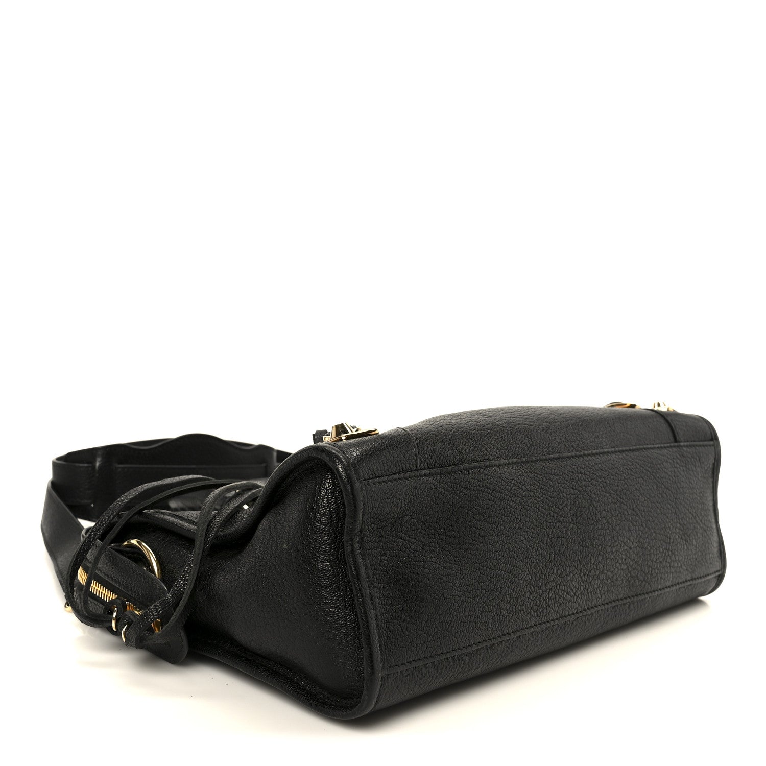 Balenciaga Chevre Gold Metallic Edge Hardware S City Black 4 of 10