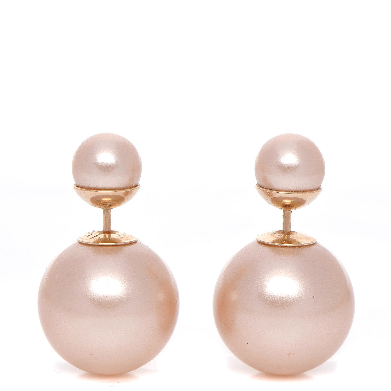 Christian Dior Pearl Mise En Dior Tribal Earrings Pink 1 of 5