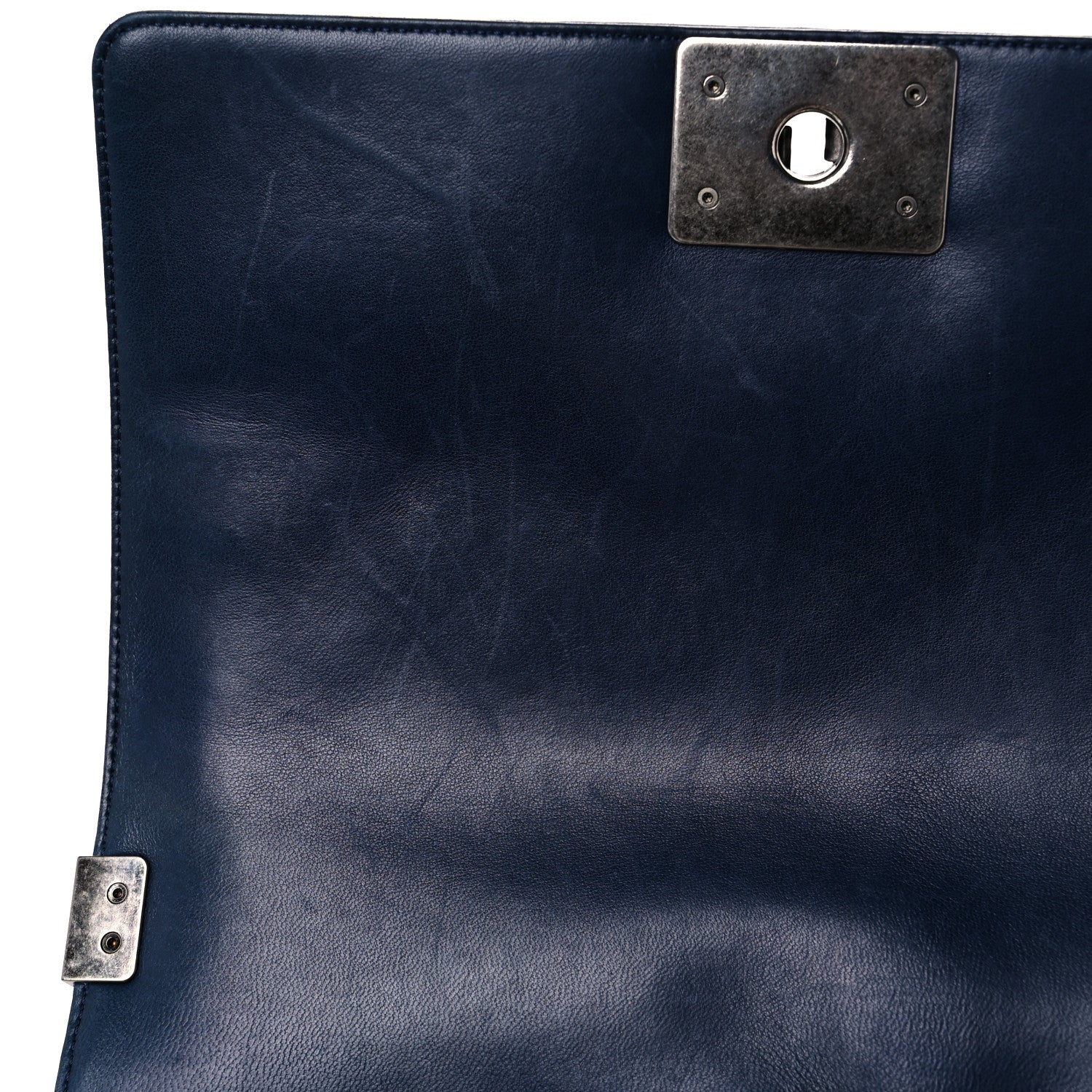 Chanel Lambskin Quilted Medium Boy Flap Dark Navy 12 of 25