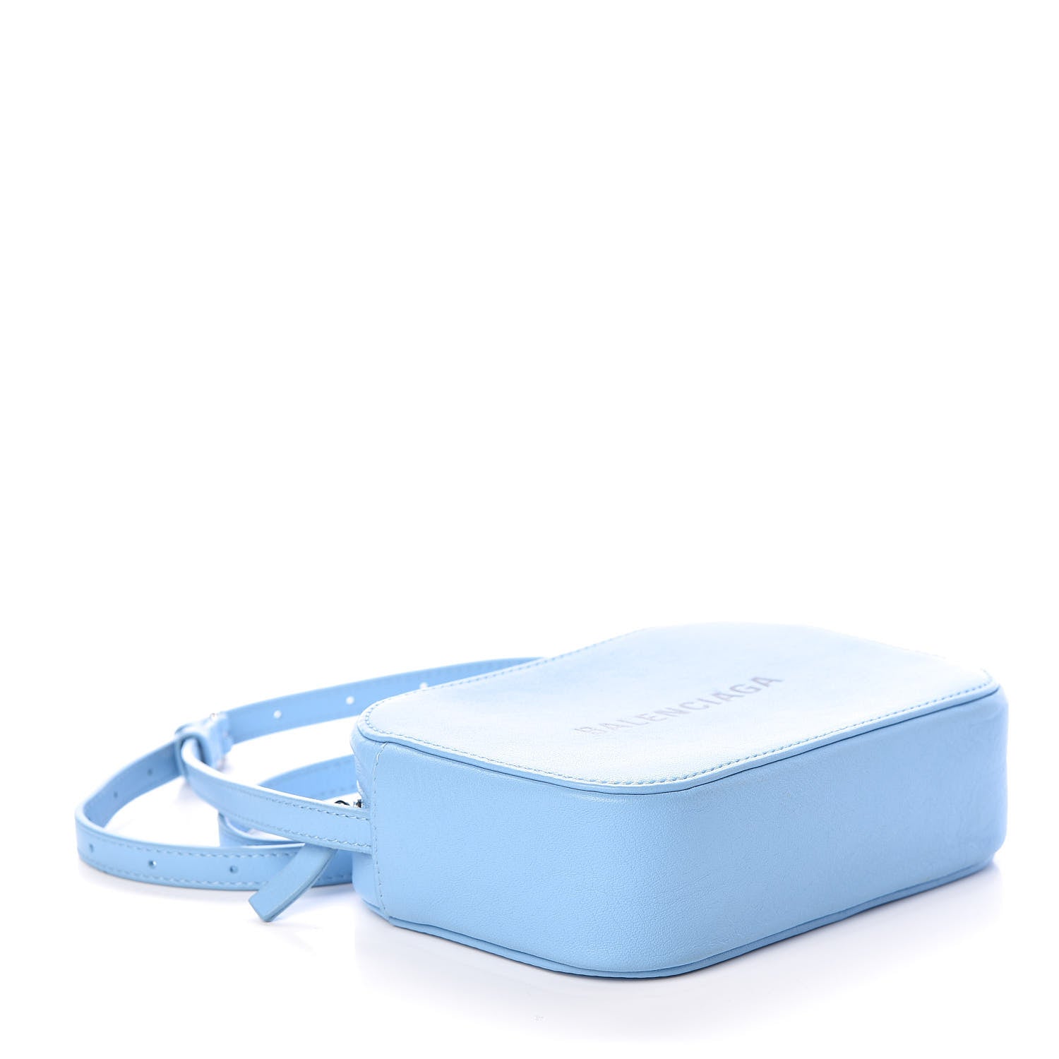 Balenciaga Calfskin XS Everyday Camera Bag Baby Blue Black 4 of 9