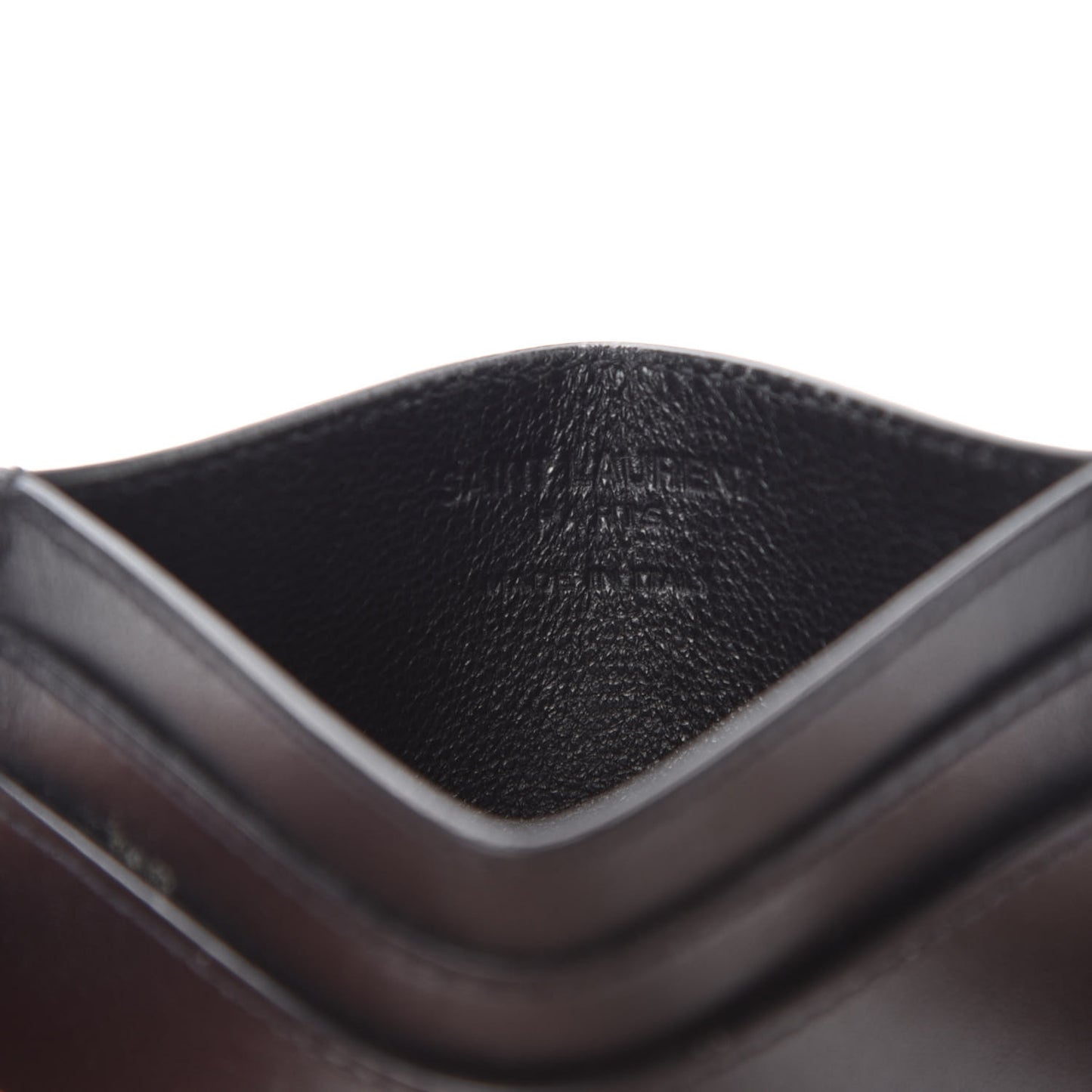 Calfskin Credit Card Case Black