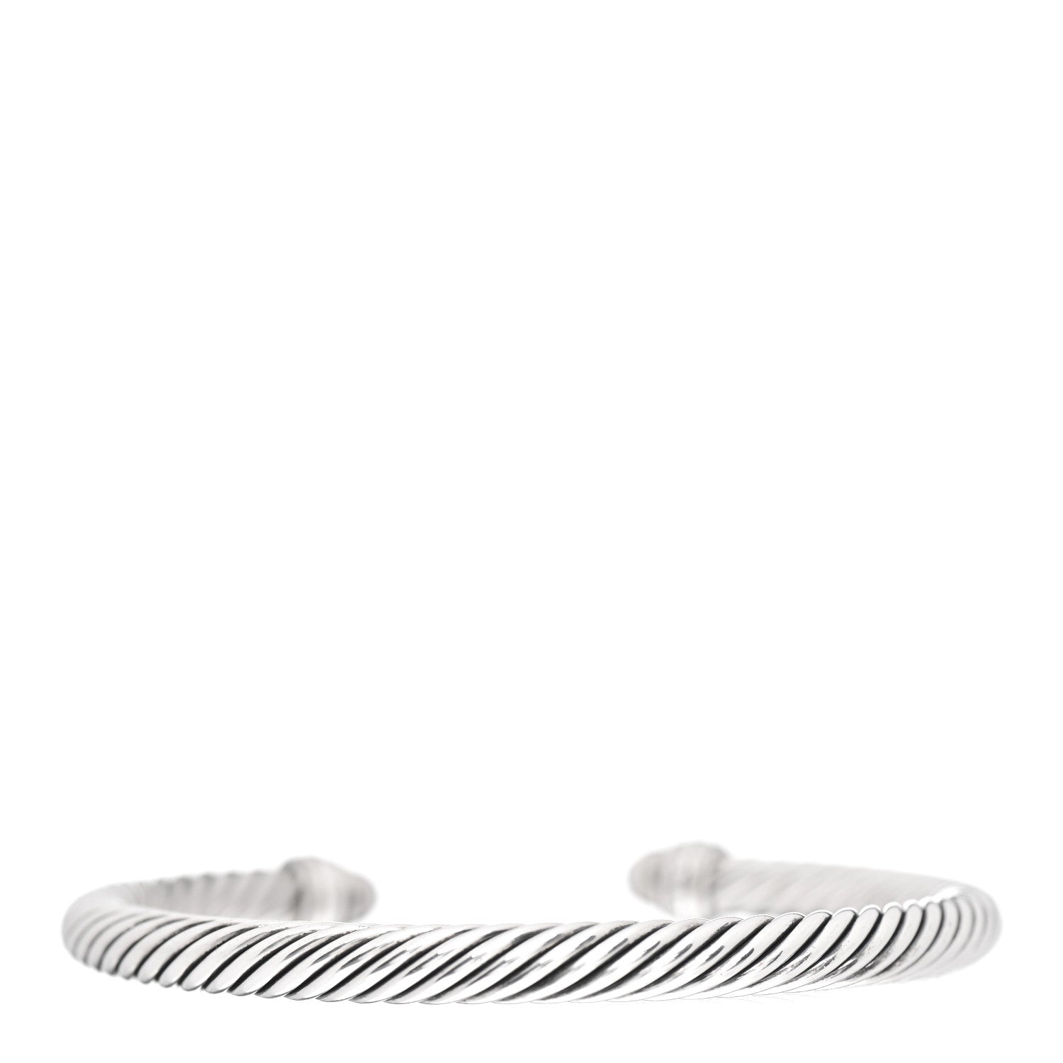 David Yurman Sterling Silver Black Diamond 5mm Cable Classics Bracelet 3 of 4