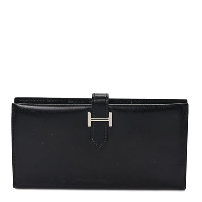 Hermes Box Bearn Gusset Wallet Black 1 of 6