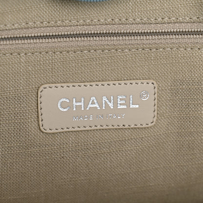 Chanel Mixed Fibers Small Deauville Tote Light Blue 7 of 12