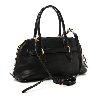 Miu Miu Nappa Aviator Regular Aventure Bag Black 3 of 9
