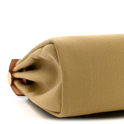 Hermes Military Toile Vache Hunter Herbag Zip Retourne 31 PM Poussiere Fauve 10 of 12