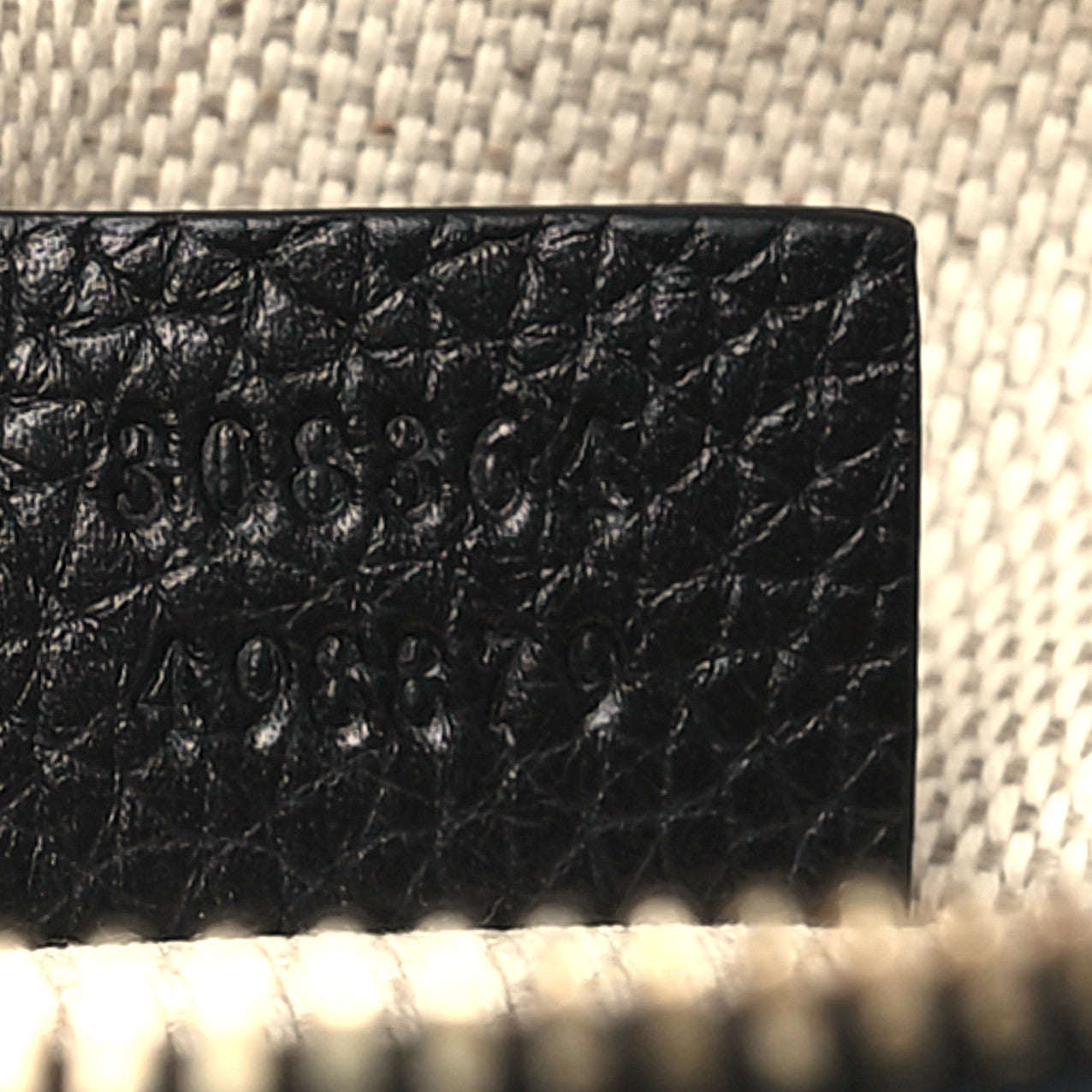 Pebbled Calfskin Small Soho Disco Bag Black