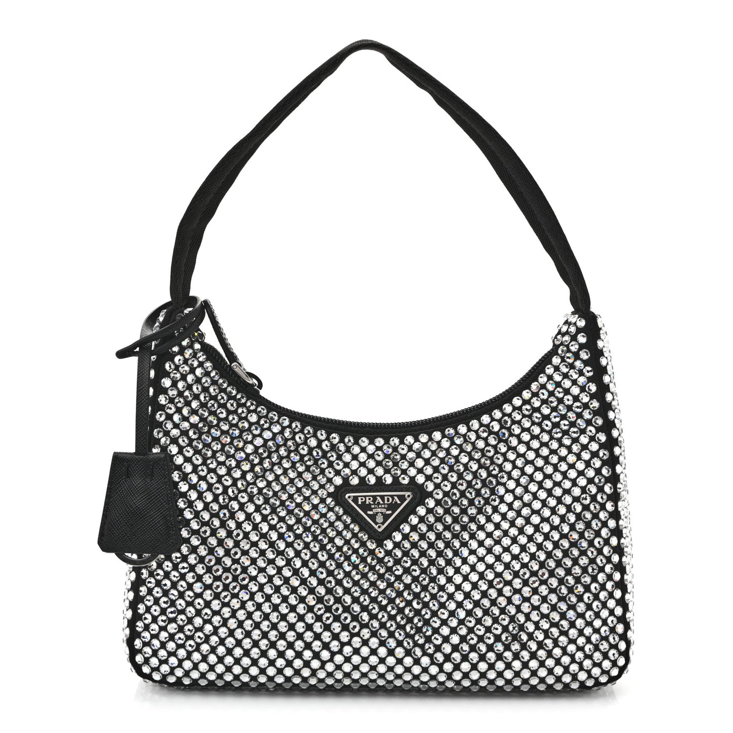 Satin Crystal Mini Re-Edition 2000 Bag Cristal