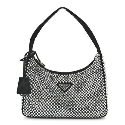 Prada Satin Crystal Mini Re-Edition 2000 Bag Cristal 1 of 12
