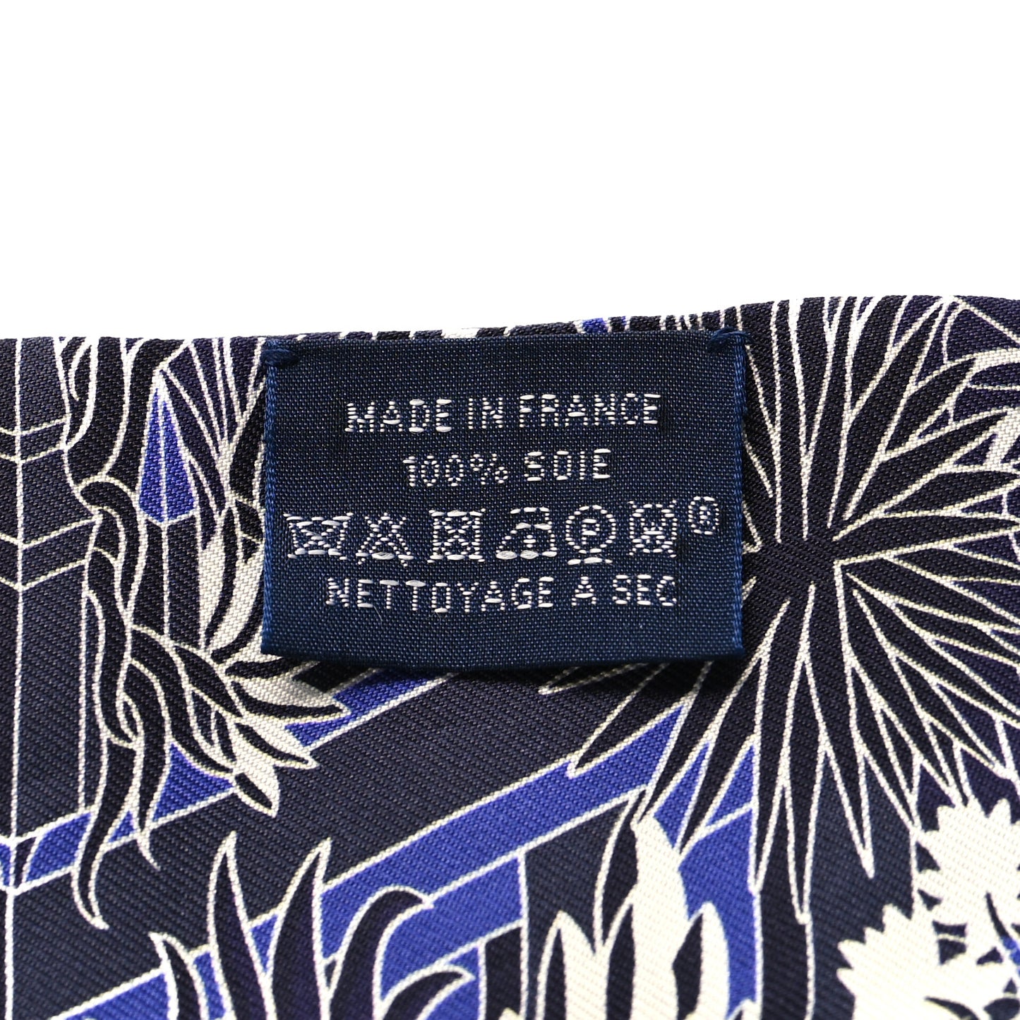 Silk Animapolis Plumetis Twilly Marine Bleu Royal