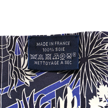 Hermes Silk Animapolis Plumetis Twilly Marine Bleu Royal 3 of 4