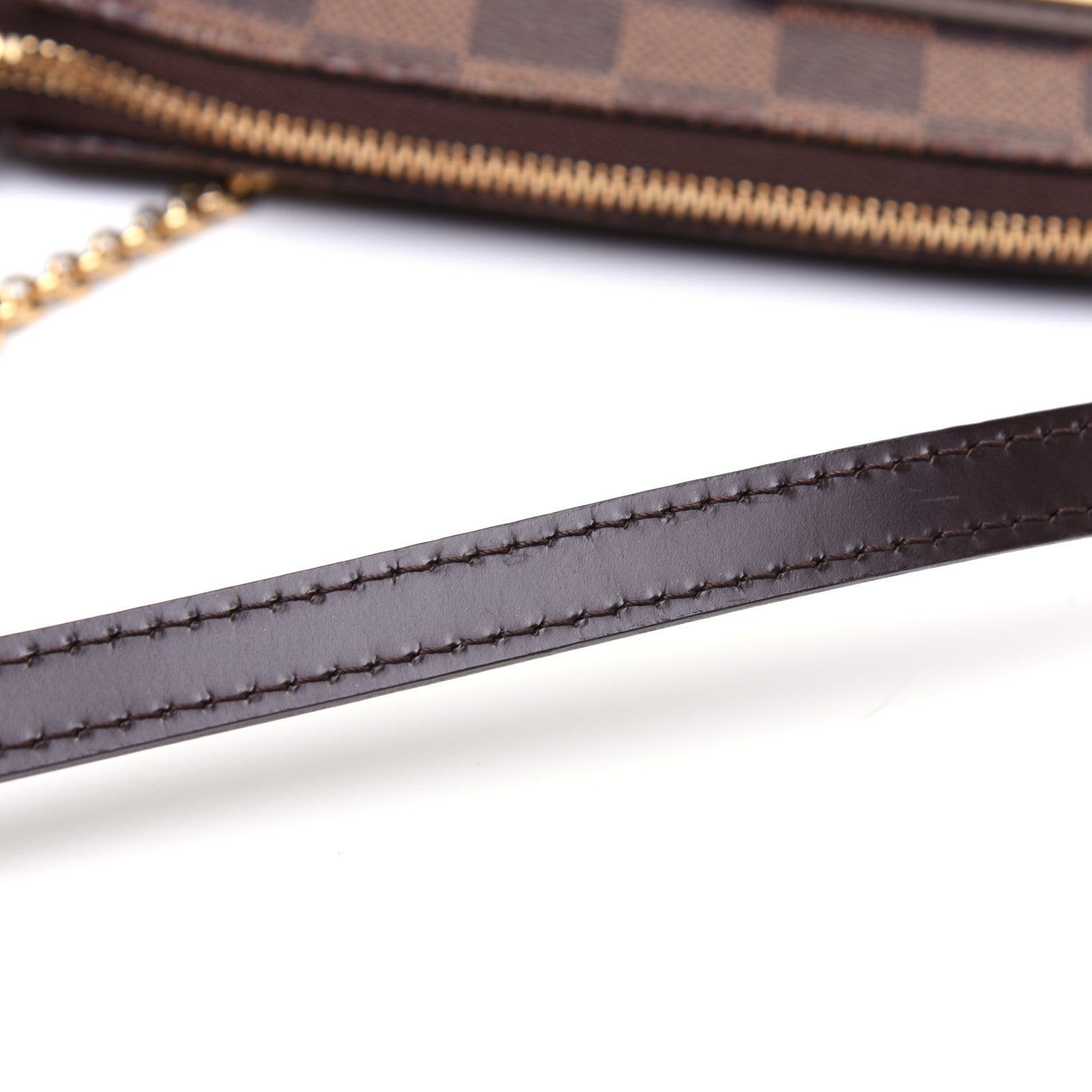 Louis Vuitton Damier Ebene Eva Clutch 13 of 15