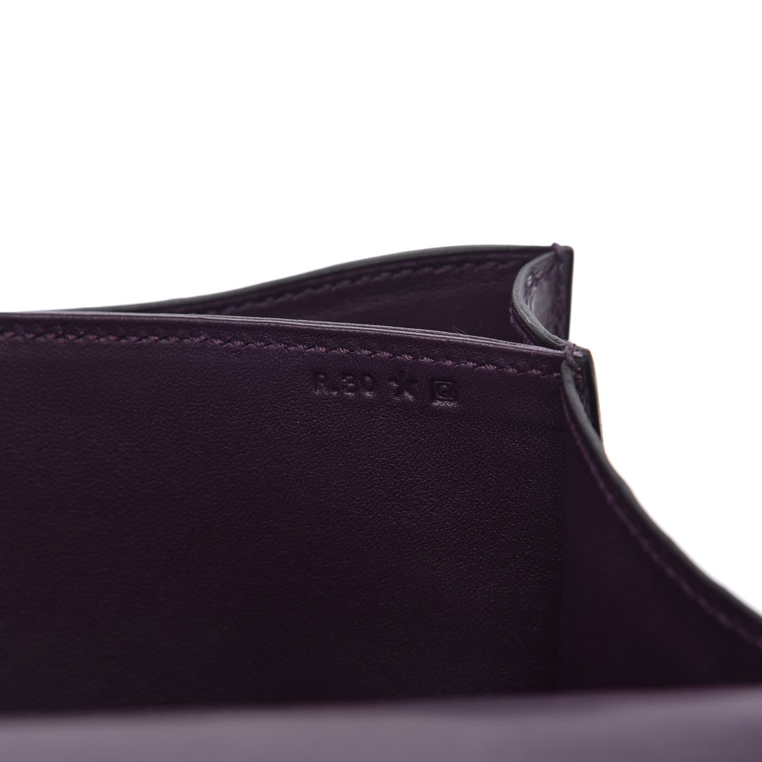Hermes Shiny Niloticus Crocodile Constance Elan 25 Amethyste 9 of 11
