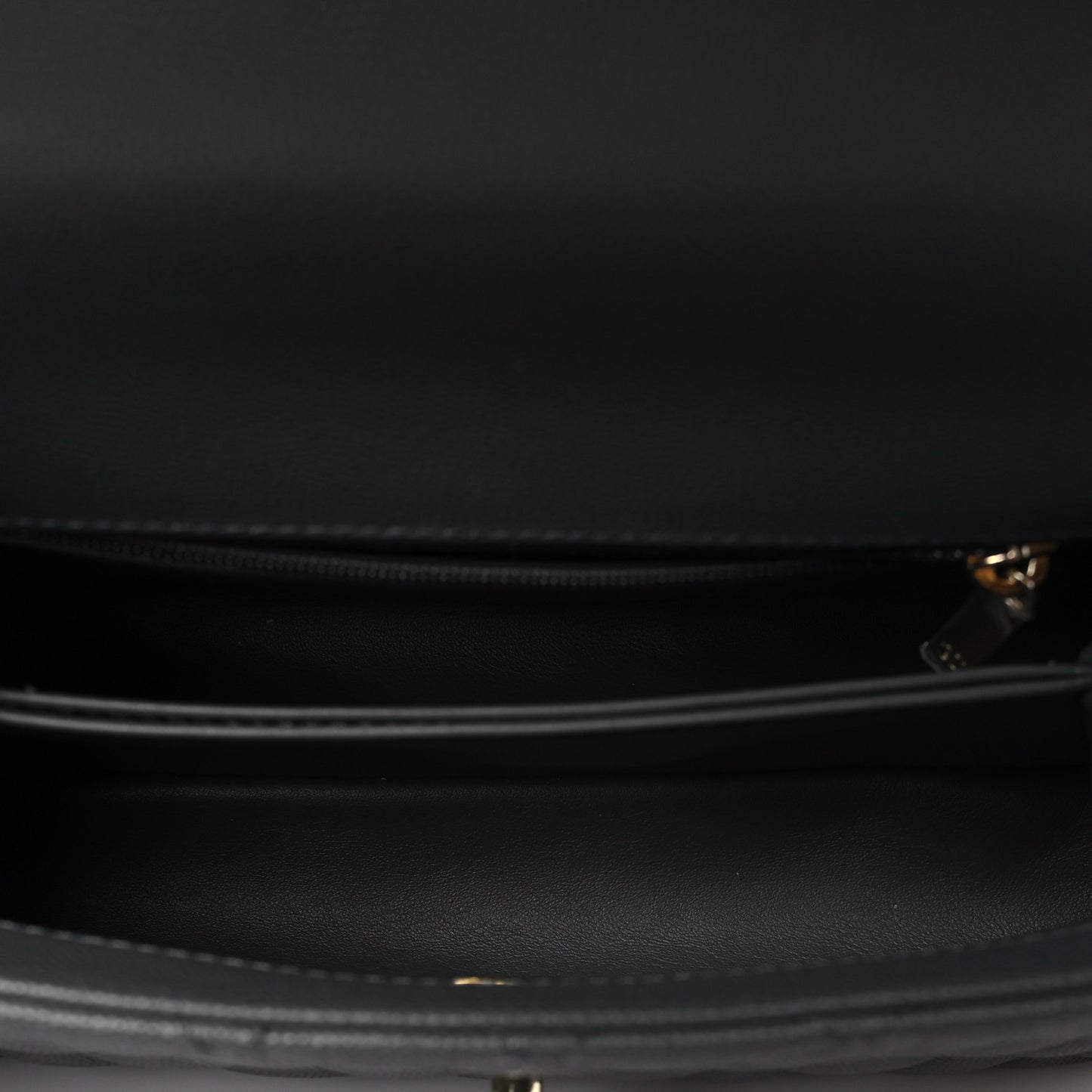Caviar Quilted Mini Coco Handle Flap Grey
