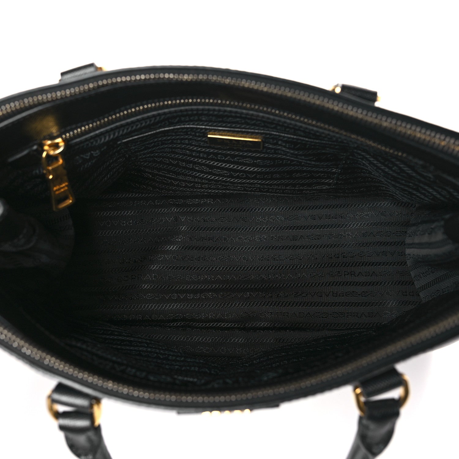 Prada Saffiano Medium Galleria Double Zip Tote Black 5 of 8