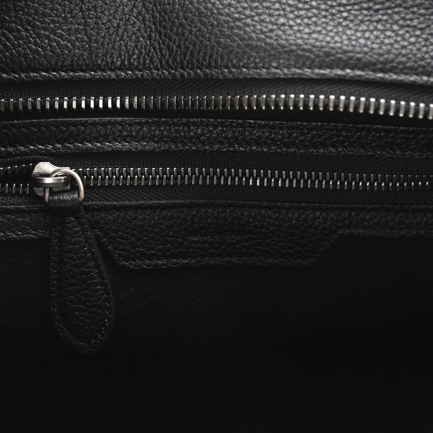 Drummed Calfskin Micro Luggage Black