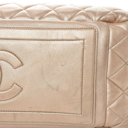 Chanel Metallic Lambskin Coco Cocoon Bowler Light Gold 12 of 16