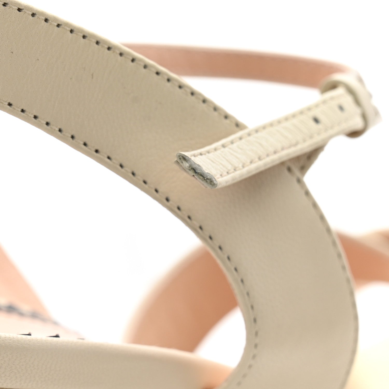 Gucci Malaga Kid Interlocking G Studs 155mm Platform Sandals 40 Mystic White 9 of 10