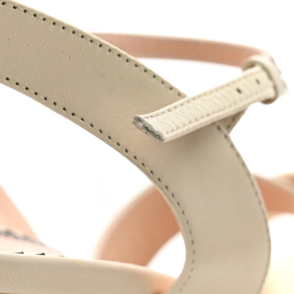 Gucci Malaga Kid Interlocking G Studs 155mm Platform Sandals 40 Mystic White 9 of 10