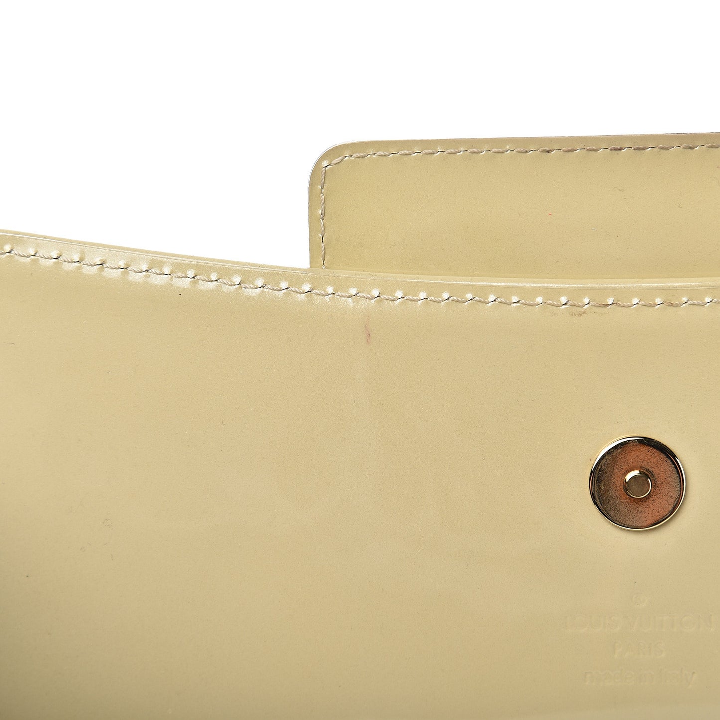 Patent Sobe Clutch Blanc Corail
