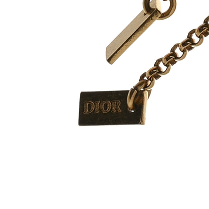 Christian Dior Crystal Logo Charms Bracelet Set of 3 Gold 4 of 4