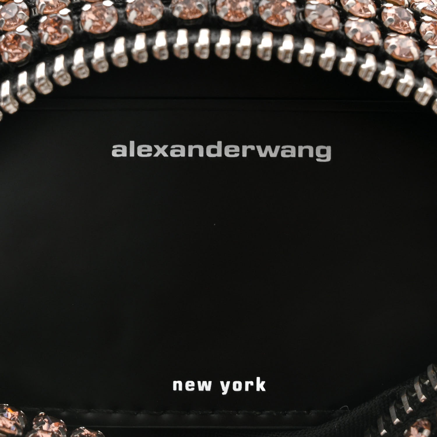 Alexander Wang Mesh Crystal Rhinestone Mini Heiress Pouch Sandstone 6 of 9