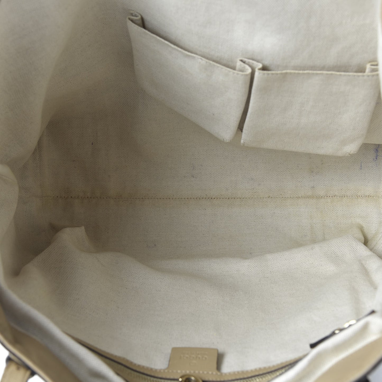 GG Supreme Monogram Medium Nice Tote Beige