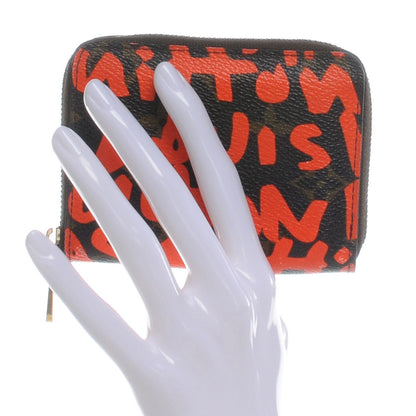 Louis Vuitton Monogram Graffiti Zippy Coin Purse Orange 2 of 7