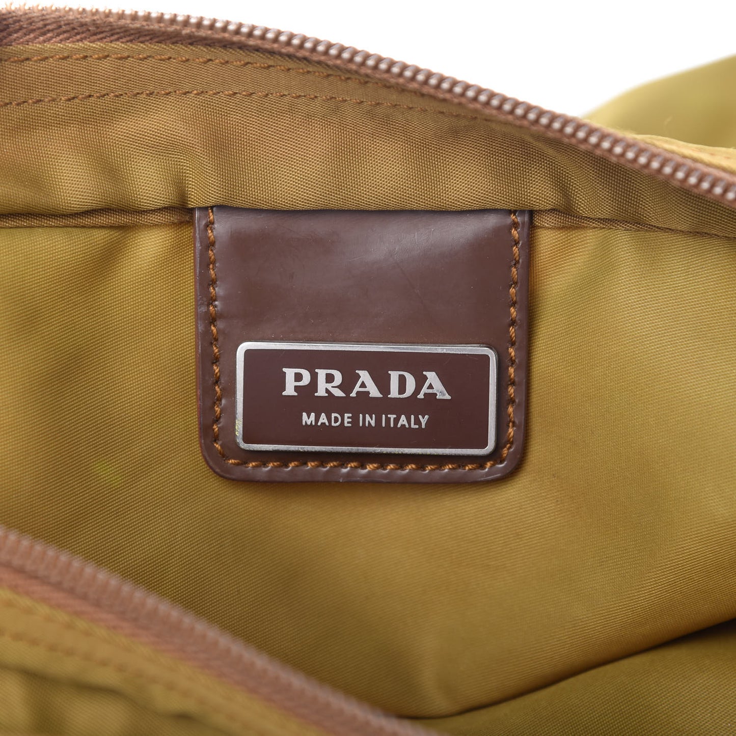 Nylon Vela Flat Messenger Bag Senape