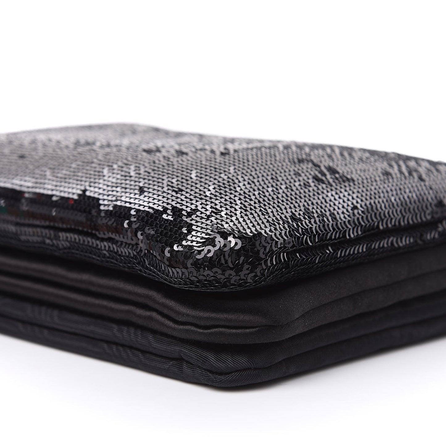 Sequin Small Trio Crossbody Bag Black
