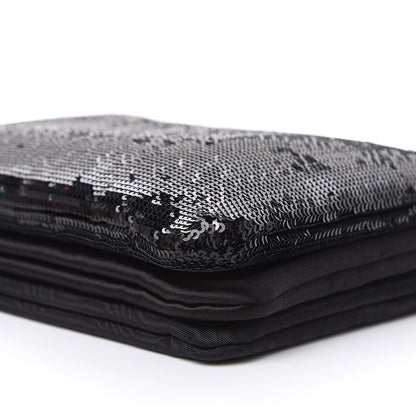 Celine Sequin Small Trio Crossbody Bag Black 10 of 10