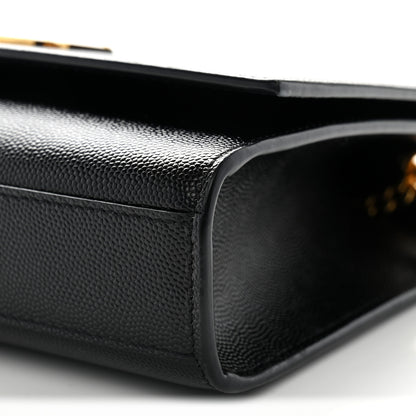 Saint Laurent Grain De Poudre Medium Classic Monogram Kate Satchel Black 10 of 11
