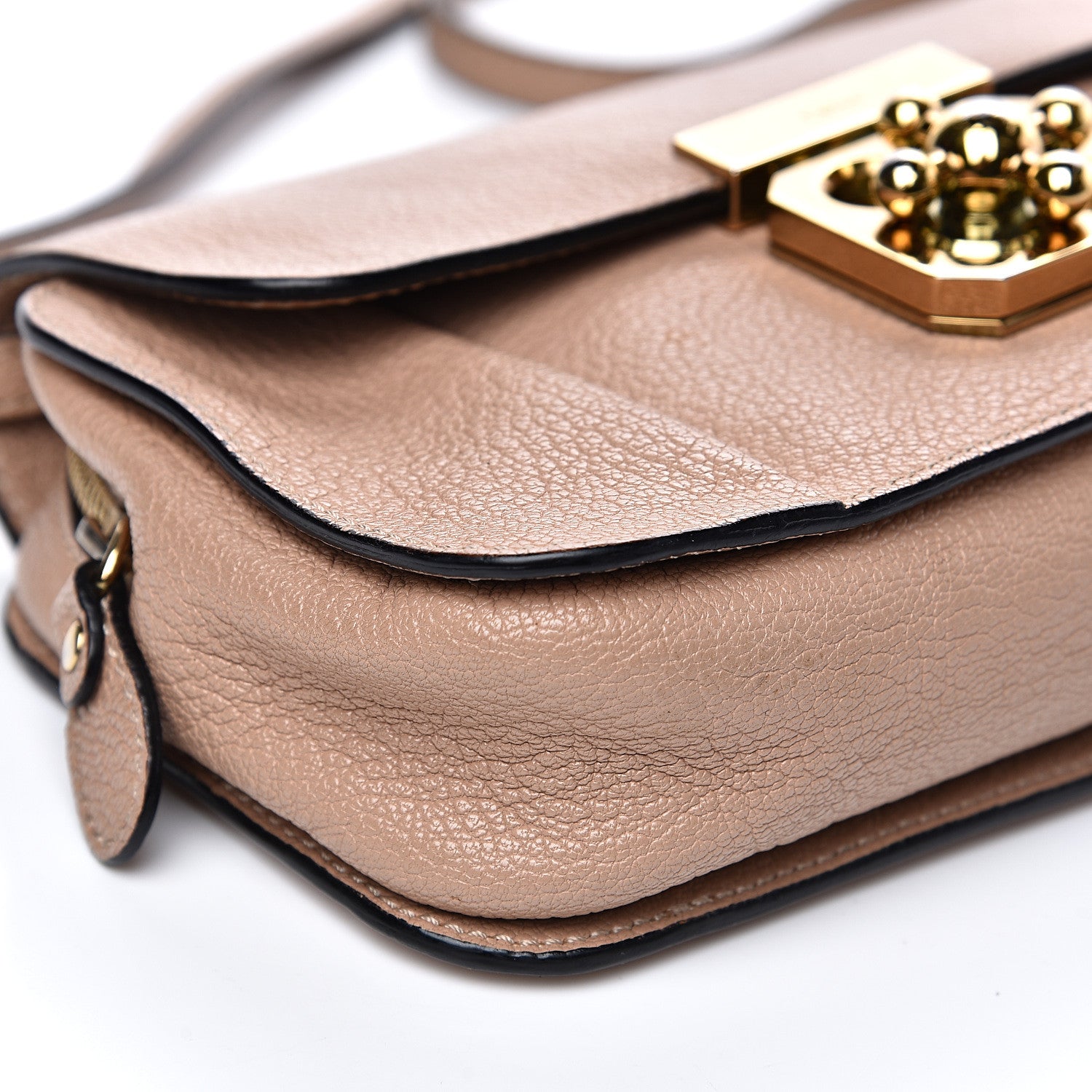 Chloe Goatskin Mini Elsie Crossbody Bag Biscotti Beige 9 of 16
