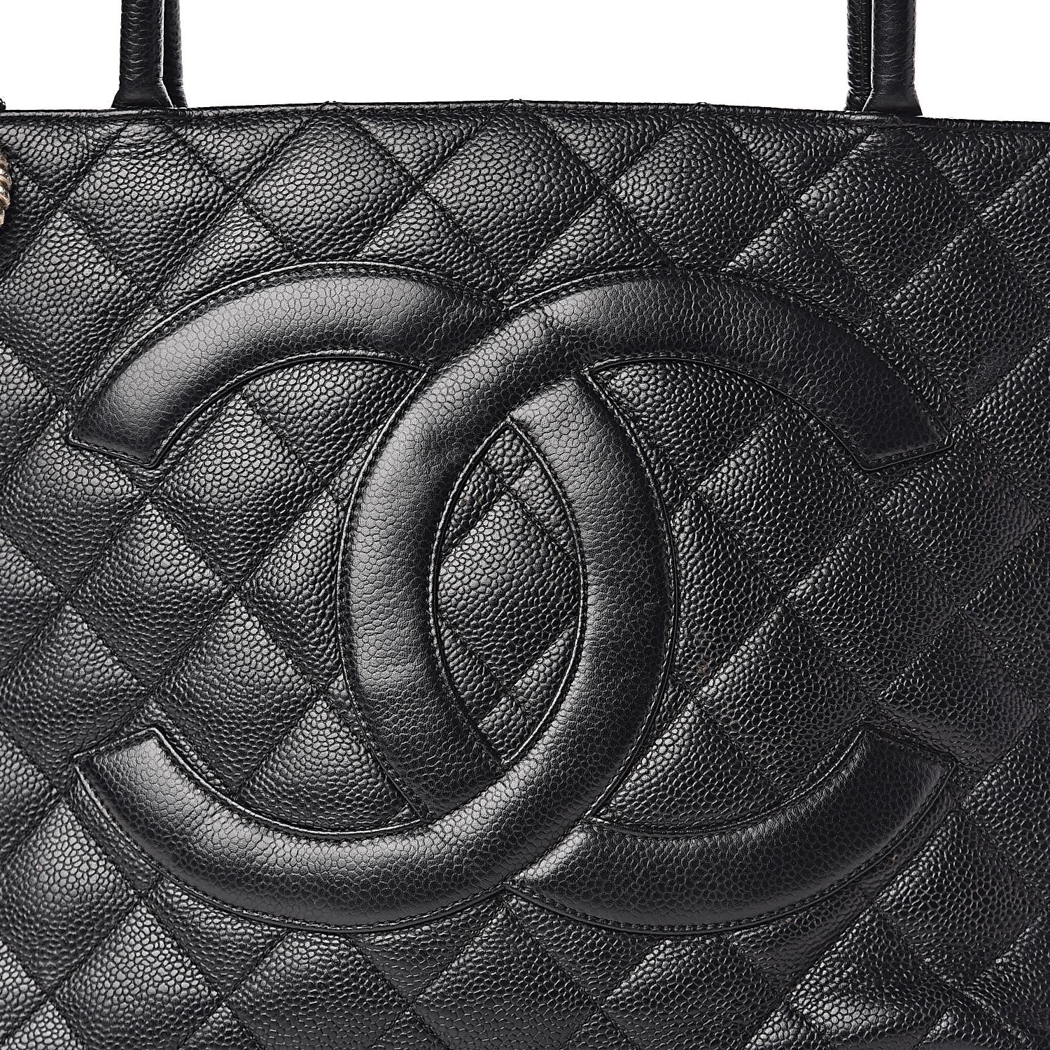 Chanel Caviar Quilted Medallion Tote Black 12 of 12