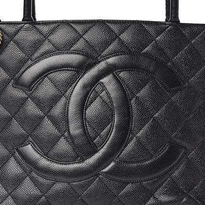Chanel Caviar Quilted Medallion Tote Black 12 of 12