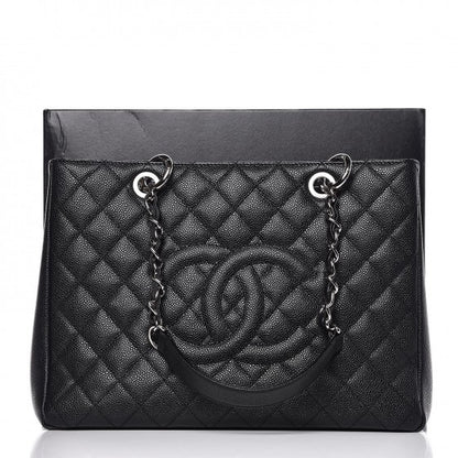 Chanel Caviar Quilted Grand Shopping Tote GST Black 14 of 14