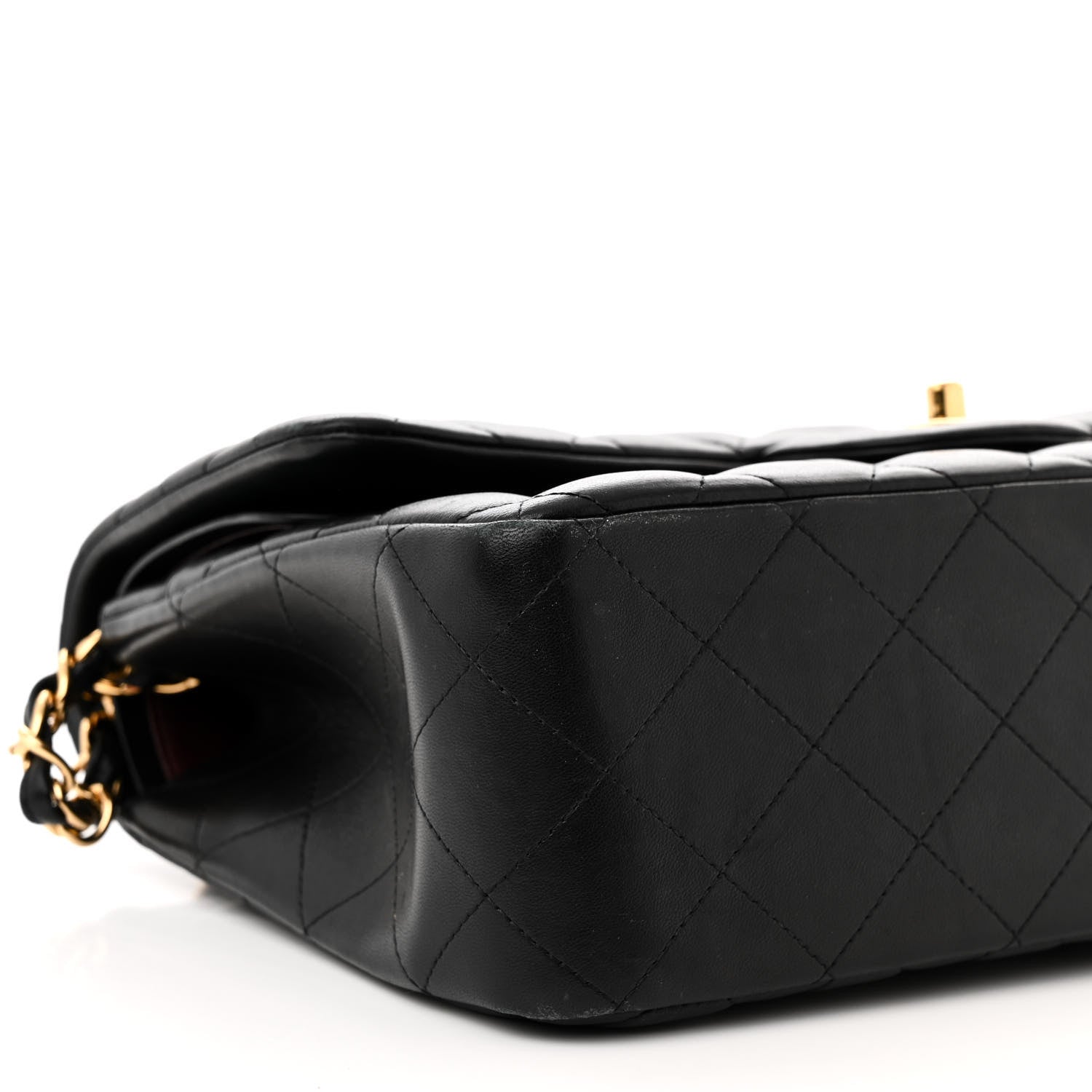 Chanel Lambskin Quilted Jumbo Double Flap Black 17 of 31