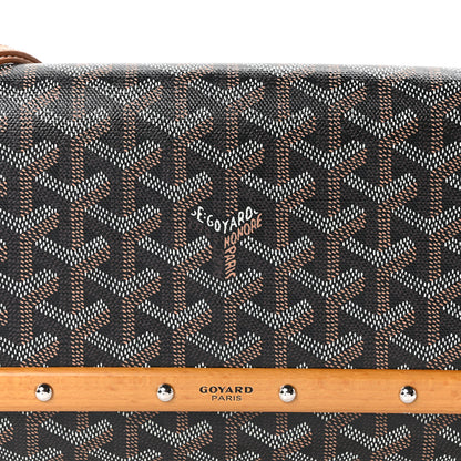 Goyard Goyardine Monte Carlo Bois Clutch With Strap Black Gold 7 of 9