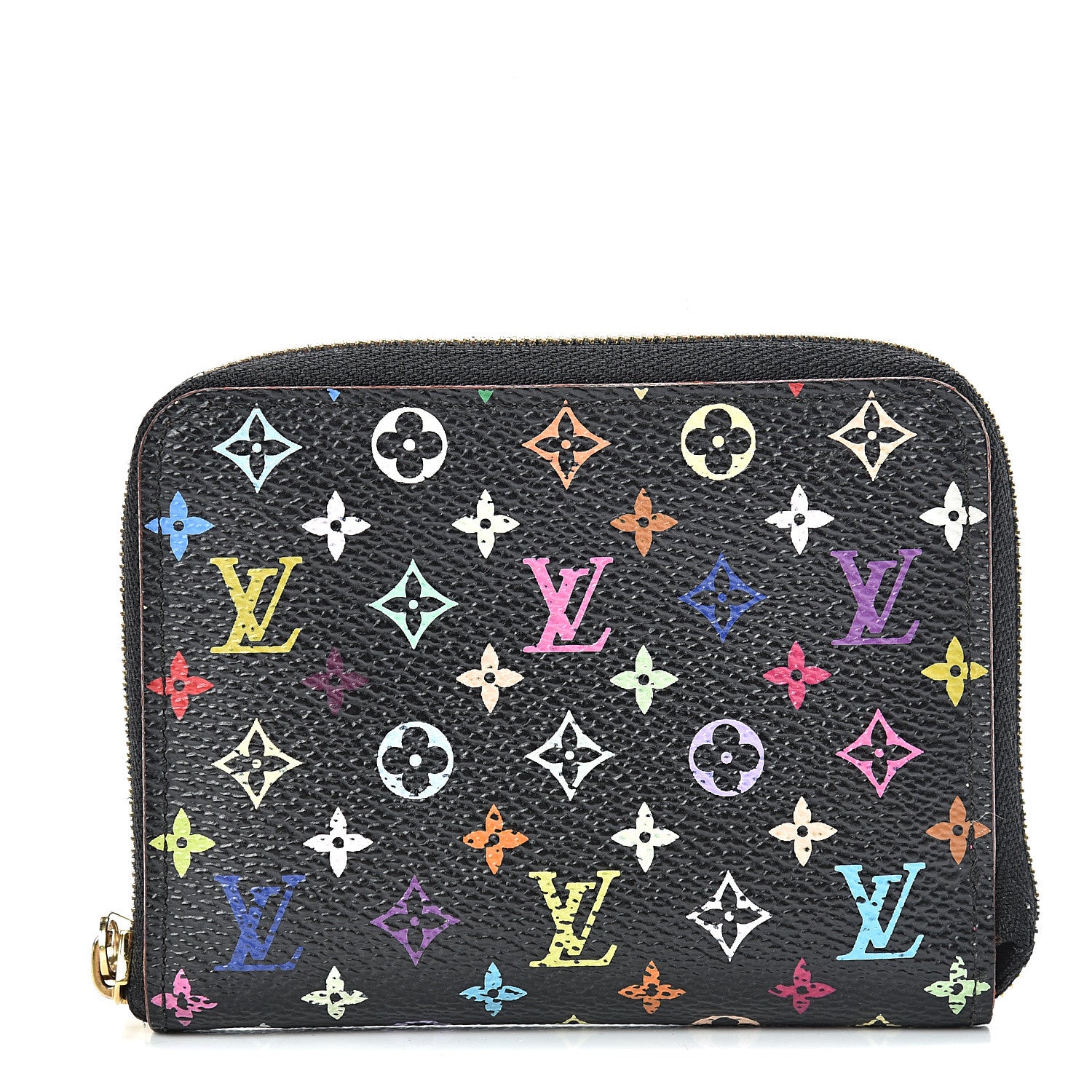 Louis Vuitton Monogram Multicolor Zippy Coin Purse Black Grenade 1 of 10