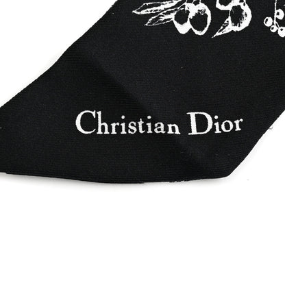Christian Dior Silk Toile De Jouy Flowers Mitzah Scarf Blue Ivory 2 of 4