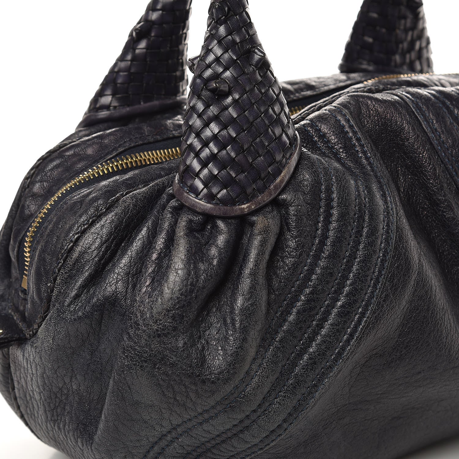 Fendi Nappa Nuvolata Spy Bowler Blueberry 10 of 13
