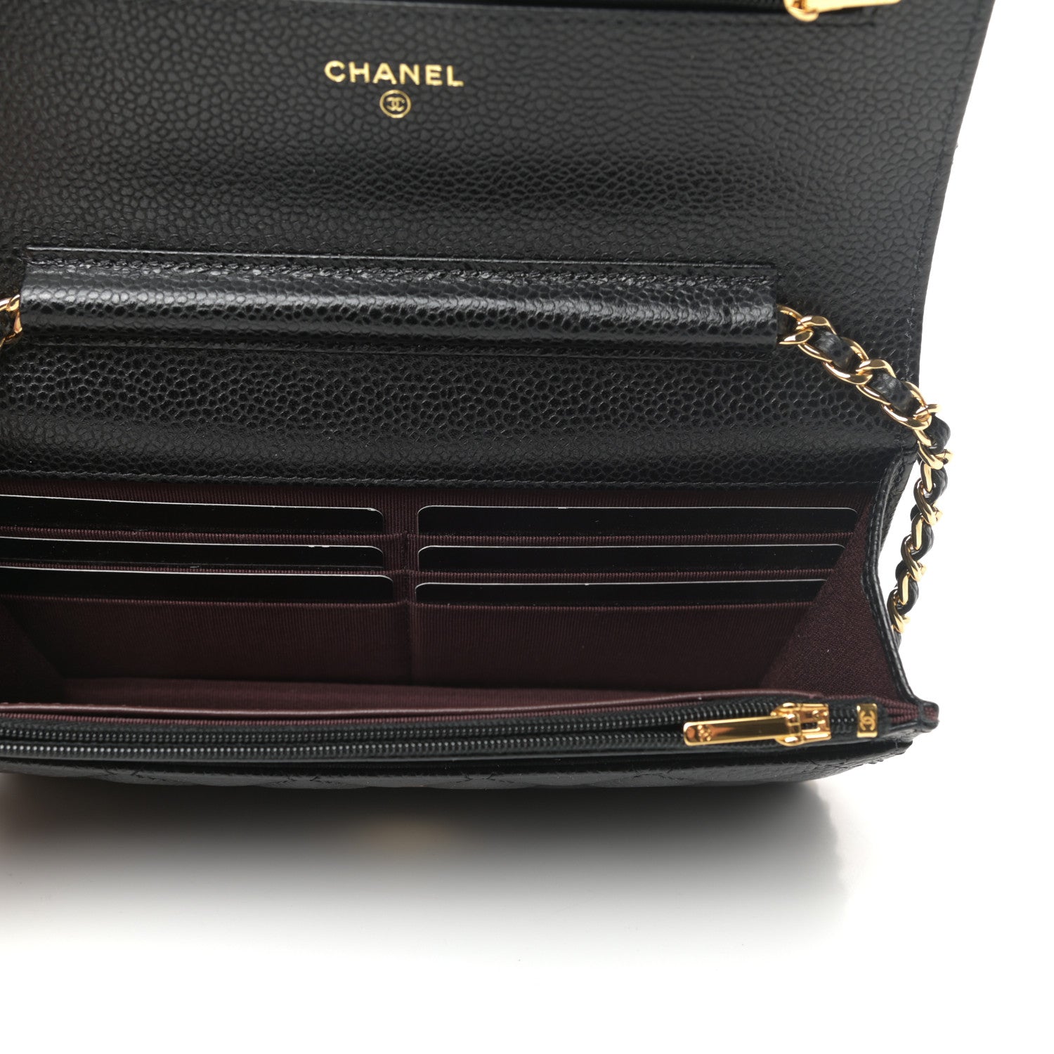 Chanel Caviar Quilted Wallet On Chain WOC Black 5 of 11
