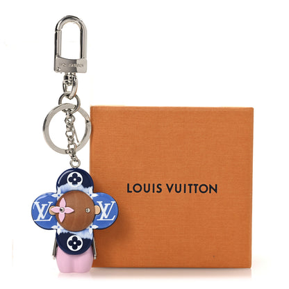 Louis Vuitton Giant Monogram Vivienne Bag Charm Key Holder Blue 4 of 4