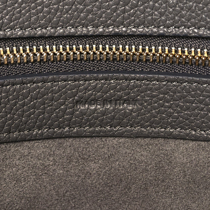 Celine Soft Grained Calfskin Small Belt Cabas Phantom Medium Grey 7 of 10