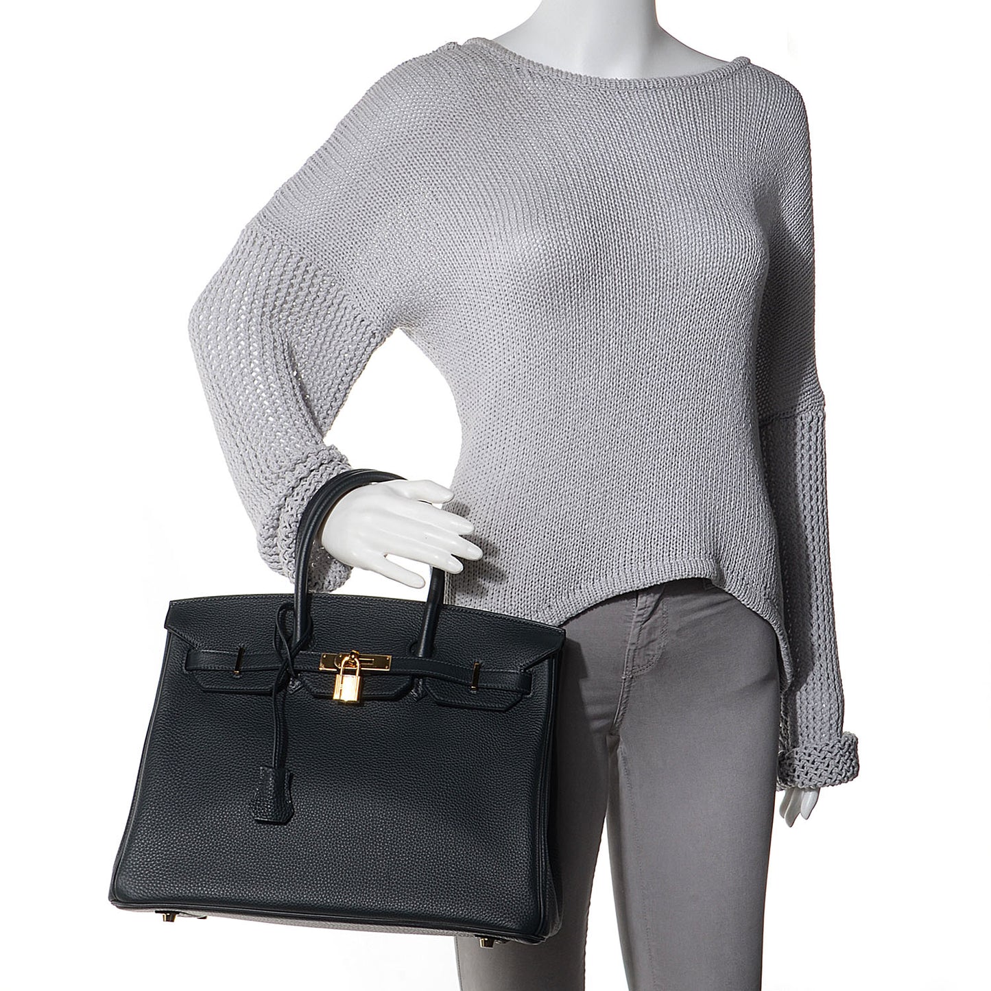 Togo Birkin 35 Bleu Ocean