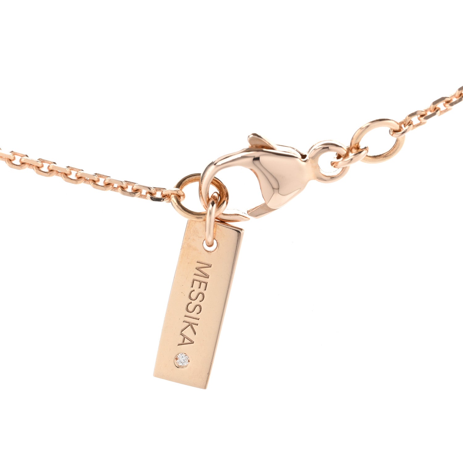 Messika 18K Rose Gold Diamond Fiery Necklace 4 of 6